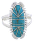 Sterling Silver Turquoise Southwest Ring Jewelry Size 8-3/4 TX28466